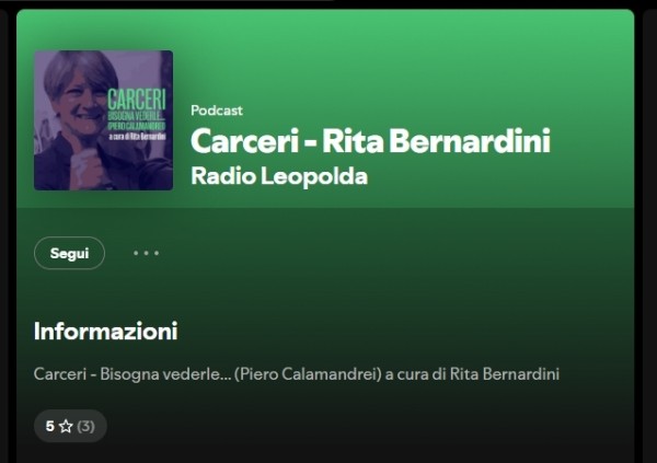 Radio Leopolda - Rita Bernardini e Gennarino De Dazio sull'emergenza carceri