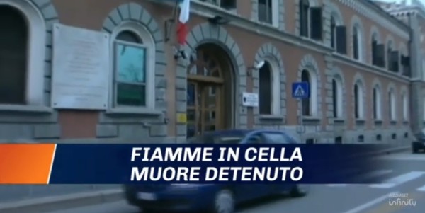 TG5 - Muore carbonizzato in cella nel carcere di San Vittore