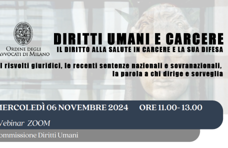 06.11.2024 - Diritti umani e Carcere - Convegno con la partecipazione della UILPA PP